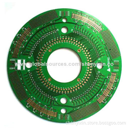 Double-sided round FR4 PCB